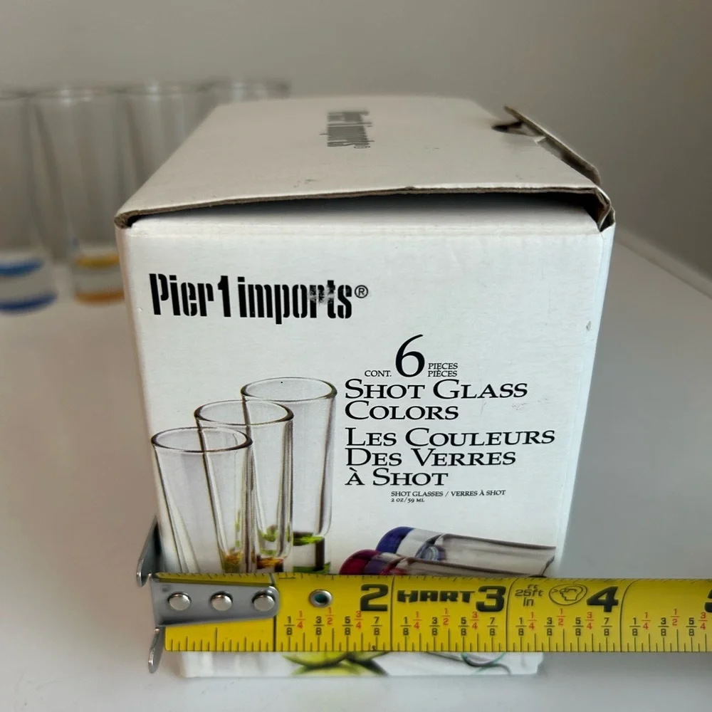 Shot Glasses Pier 1 Imports‎ Colorful Elegant Colorful Barware RETRO